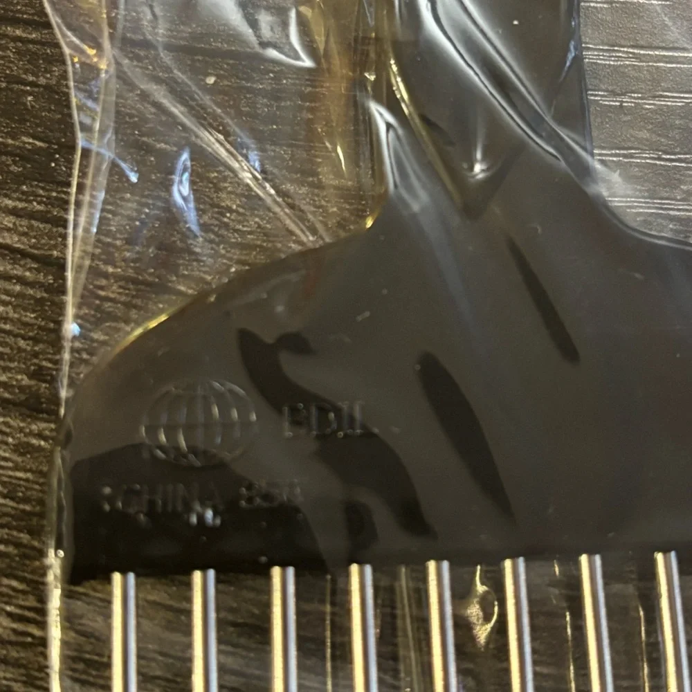 New in Package‎ Set of 3 Hair Combs and Picks. 2 Picks 1 Comb Metal and Plastic